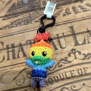Donald Duck Rainbow Crystal Keychain